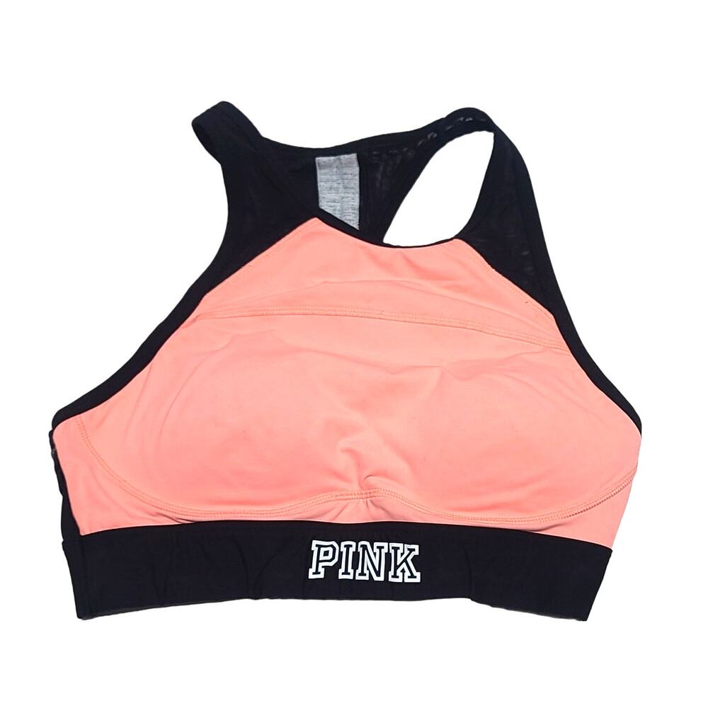 VS pink racer back peach bra ultimate lightly lined women's medium